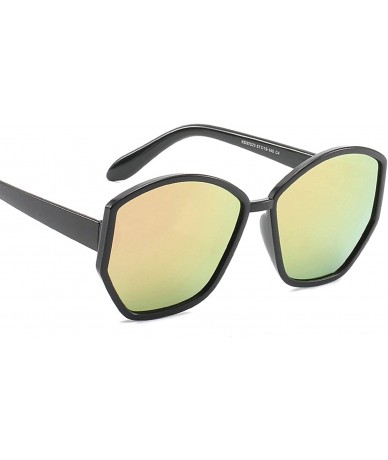 Sport Retro Classic Irregular Sunglasses for Women PC AC UV 400 Protection Sunglasses - Pink - CY18SZUGMK5 $16.69