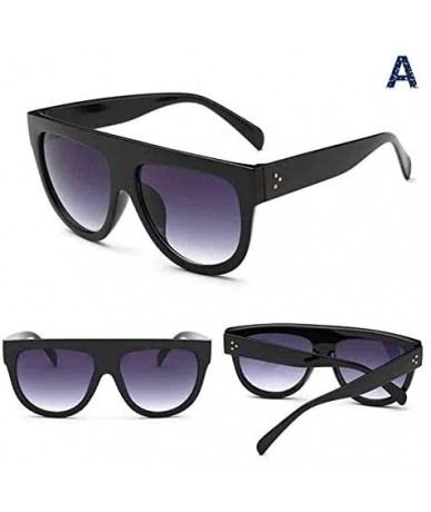 Oversized Sunglasses for Men Women Vintage Sunglasses Gradient Color Sunglasses Retro Oversized Glasses Eyewear - A - CQ18QMW...