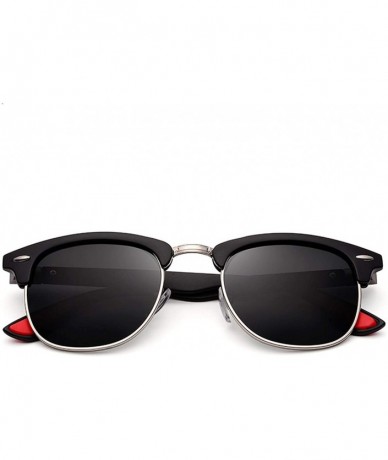 Goggle Classic Half Metal Polarized Sunglasses Men Women Semi RimlFrame Sun Glasses UV400 Gafas Oculos De Sol - CB197A2UWI6 $...