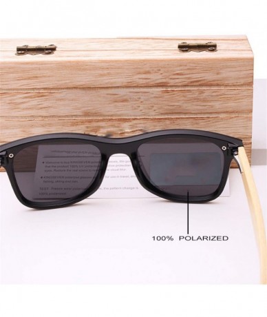 Rimless Bamboo Sunglasses Wood Polarized Glasses Sunglasses Wooden Sun Glasses - Red Bamboo - C5194OU3IWY $31.13