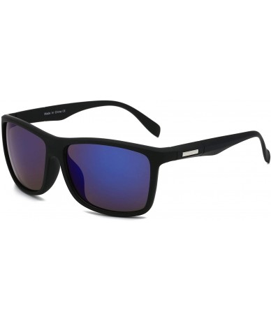 Rectangular Men Retro Vintage Ultra Light Sports Rectangular UV Protection Fashion Sunglasses - Blue - CN18WU77GO8 $14.83