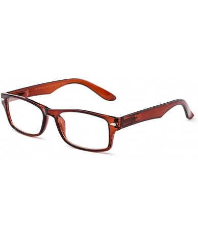 Rectangular Newbee Fashion Plastic Rectangular Glasses - 2 Pack Black & Brown - CG18546M2H6 $15.57