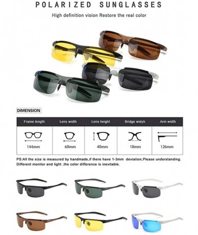 Sport Sunglasses Sports Polarised Lightweight - Unbreakable Frame Baseball Running Hiking Fishing Driving Cycling - CN18R6NMT...