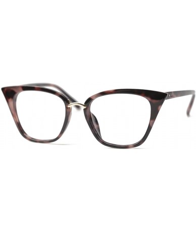 Oversized Womens Quality Readers Stylish Oversized Cat Eye Custom Reading Glasses - Gray Leopard - C218207TRI7 $24.32