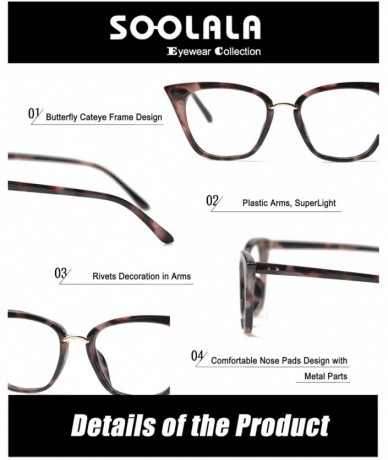 Oversized Womens Quality Readers Stylish Oversized Cat Eye Custom Reading Glasses - Gray Leopard - C218207TRI7 $24.32