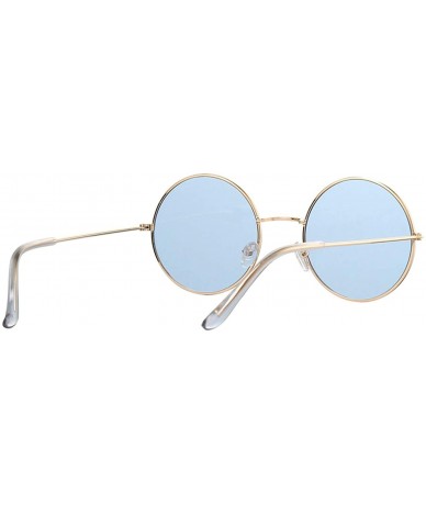 Goggle Fashion Bule Round Sunglasses Women Er Luxury Sun Glasses Cool Retro Female Oculos Gafas - Gold Green - CH198AI7GTX $1...