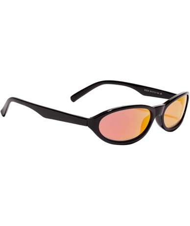 Oval Cat Eye Sunglasses Cool Gothic Retro Shades Party Club Eyewear Hip-Hop Gift - Pink - C5190C3U9KQ $13.72