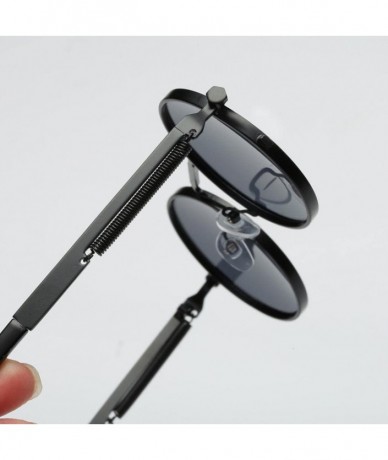 Goggle Women Men Fashion Unisex Shades Circular Sunglasses Integrated UV Glasses - A - CJ18D4GSNUW $22.32