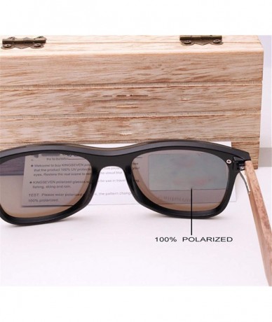 Semi-rimless Mens Sunglasses Polarized Walnut Wood Mirror Lens Sun Glasses Women - Red Walnut Wood - CS194OW05CG $31.14