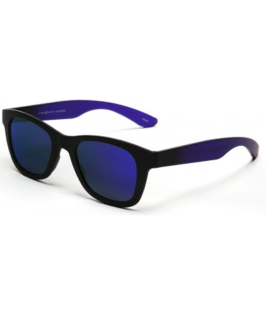 Sport Valencia Polarized Horned Rim Sunglasses with TR90 Unbreakable Construction - Black - CH12E0DZTRN $33.18