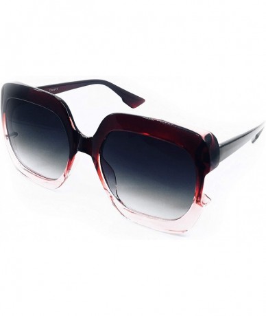 Sport 8056 Premium Oversize XXL New Pop Classic Gaia Candy Funky Fashion Tint Designer Women Fashion Retro Sunglasses - C418C...