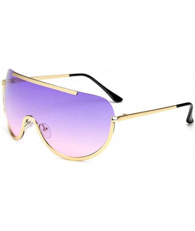 Round 2019 One piece Alloy Sunglasses Women Classic Round Sun Glasses Metal Candy Colors Outdoor Feminino UV400 - CE18W78DKDL...