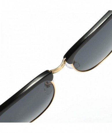 Oversized Unisex HD TAC Polarized Aluminum Sunglasses Vintage Sun Glasses UV400 Protection For Men/Women - B - CQ198O2HS44 $3...