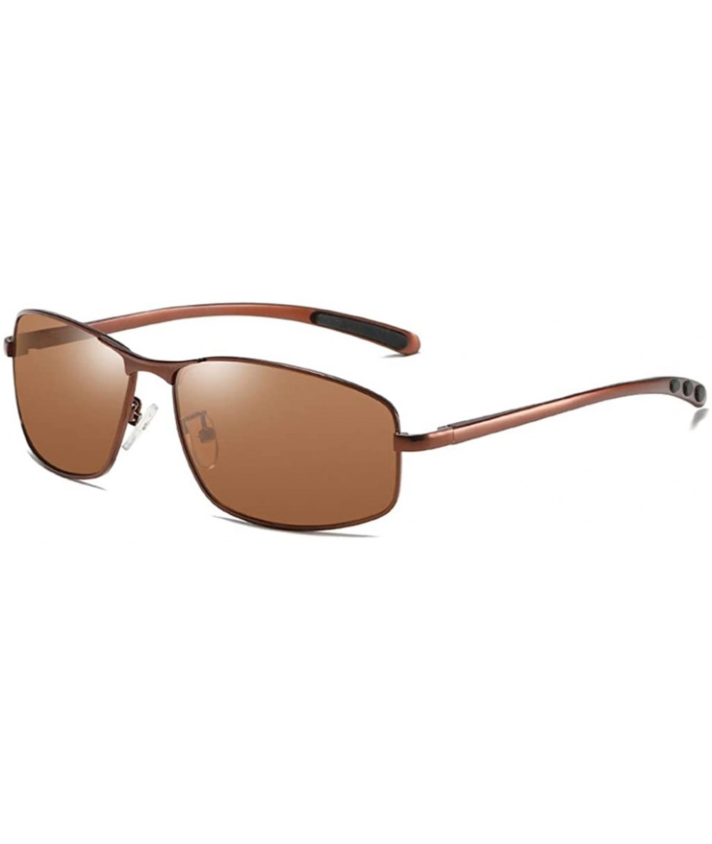 Oval Sunglasses Polarized Antiglare Anti ultraviolet Travelling - Tan - CI18WNUKS20 $25.99