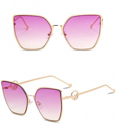 Oversized Oversized Sunglasses for Women UV400 Protection Travel Driving Sunglasses Cat Eye Personality Sunglasses - CJ18WU4Z...