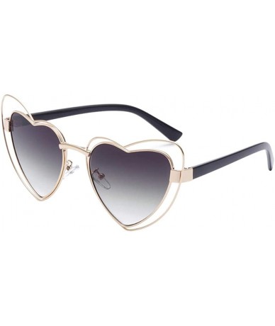 Oversized Sunglasses for Women Heart Sunglasses Vintage Sunglasses Retro Oversized Glasses Eyewear - A - CG18QQK3WLR $15.06