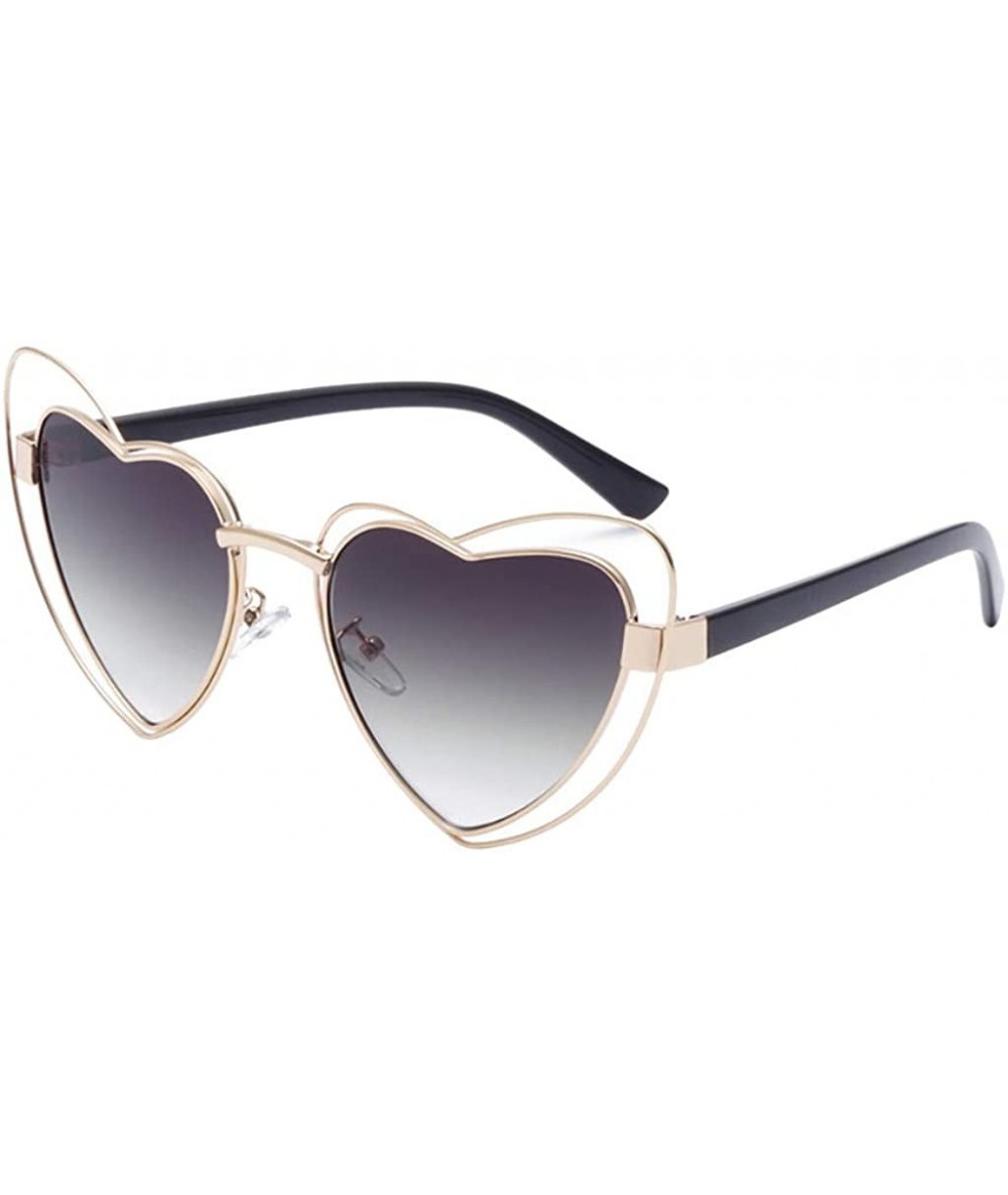 Oversized Sunglasses for Women Heart Sunglasses Vintage Sunglasses Retro Oversized Glasses Eyewear - A - CG18QQK3WLR $6.94