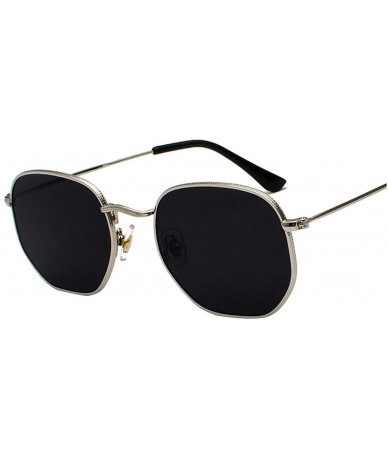 Rimless Vintage Sunglasses Men Square Metal Frame Pilot Mirror Classic Retro Sun Glasses Women Luxury Summer Eyewear - CD198Z...