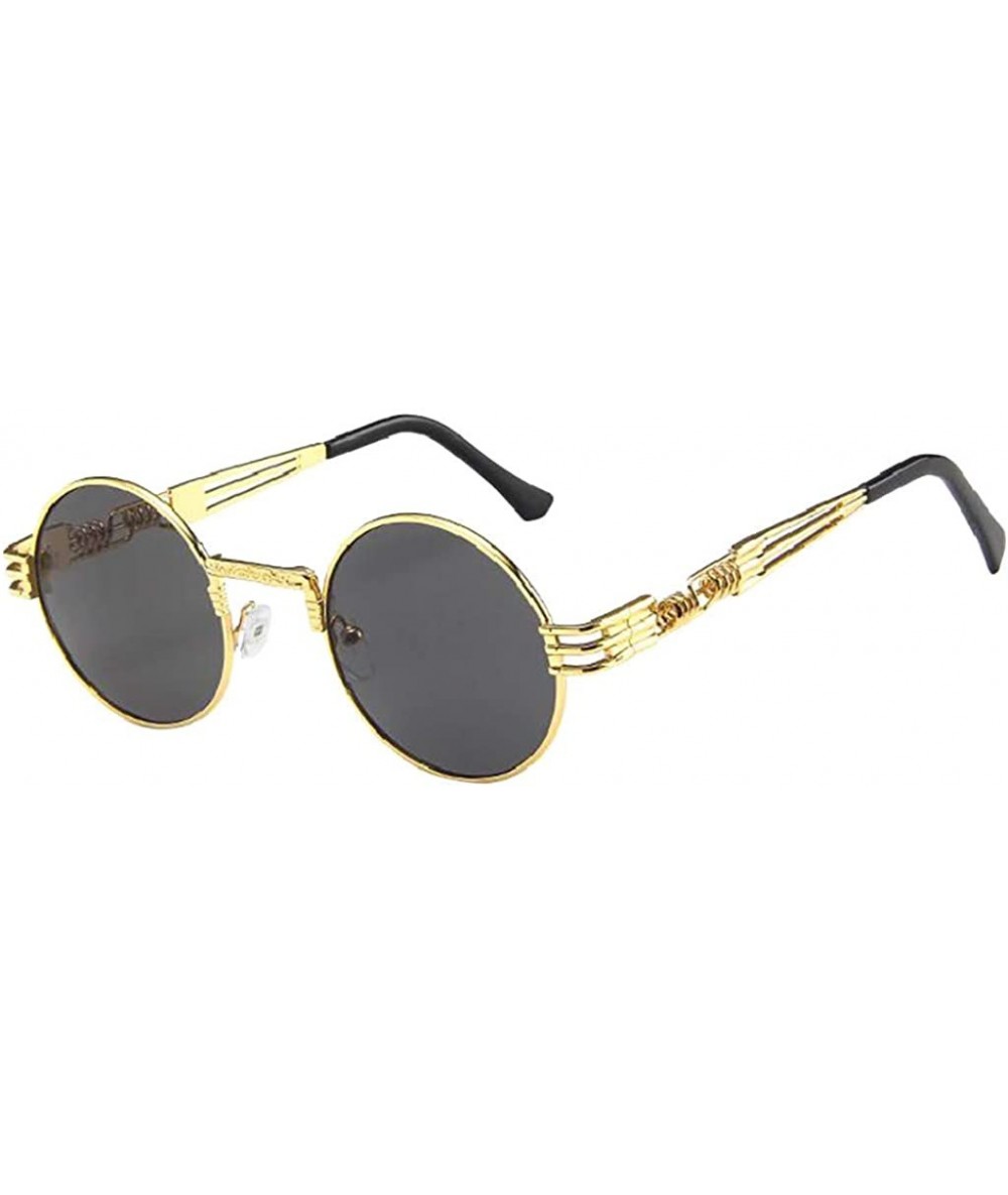 Sport Women Men Vintage Retro Sun Eyewear Unisex Big Frame Sunglasses - B - CC18UQK408O $10.31