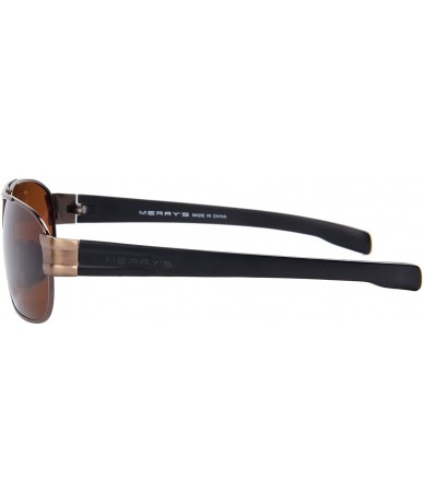 Sport Polarized Sports Sunglasses for Men Tr90 Legs Light Frame for Driving - Brown_s - CC18KK7MS08 $17.09