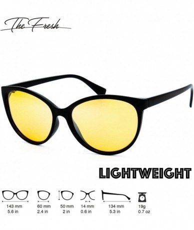 Cat Eye Women's Polarized Fashion Tip Pointed Cateye Sunglasses - Gift Box Package - L901b-black - CA18SY50KRE $11.30