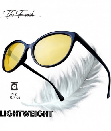 Cat Eye Women's Polarized Fashion Tip Pointed Cateye Sunglasses - Gift Box Package - L901b-black - CA18SY50KRE $11.30