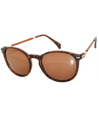 Round Ladies Stylish Retro Semi - Rimless Circle Round Vintage Sunglasses - Leopard Round - CZ11UENS7Y1 $8.45