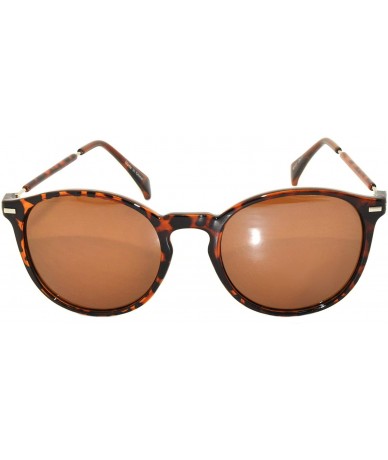 Round Ladies Stylish Retro Semi - Rimless Circle Round Vintage Sunglasses - Leopard Round - CZ11UENS7Y1 $8.45