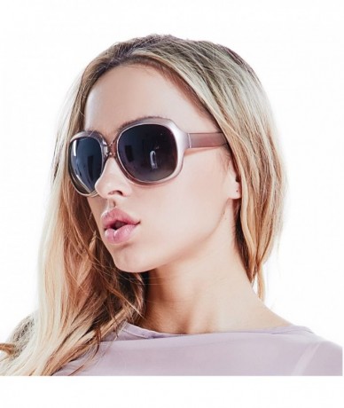 Oval Polarized Sunglasses for Women - UV400 Lens Sunglasses for Female Ladies Fashionwear Pop Polarized Sun Eye Glass - C818C...