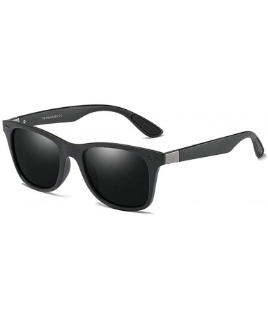 Goggle Fashion TR90 Frame Polarized Sunglasses Brand Designer Square Mens Goggle UV400 - C6 - CJ18TUWEX0M $16.75