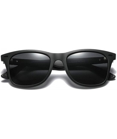 Goggle Fashion TR90 Frame Polarized Sunglasses Brand Designer Square Mens Goggle UV400 - C6 - CJ18TUWEX0M $16.75