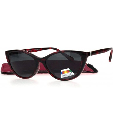 Oversized Cateye Magnetic Clip On Polarized Sunglasses On Bifocal Reading Glasses - Red Tortoise - C718KAHS5DH $10.73