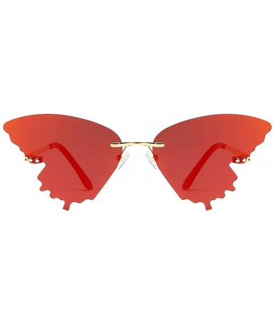 Oversized Butterfly Shaped Sunglasses for Women & Men Fashion Retro Butterfly Gradient Metal Frame Sunglasses UV400 - A - CN1...