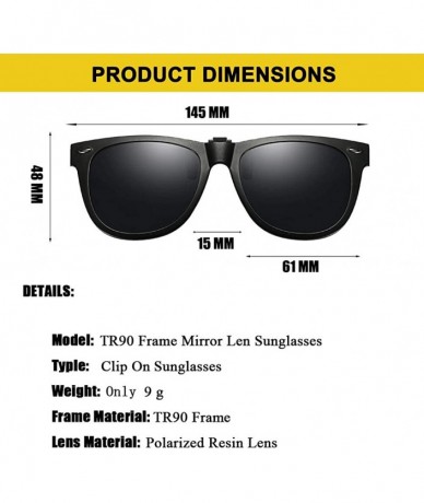 Oval Polarized Sunglasses Anti Glare Protection Prescription - Black - CU18SYC47YX $11.14