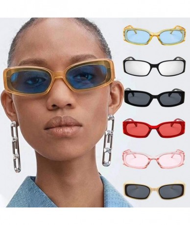 Oversized Polarized UV Protection Sunglasses for Men Women Full rim frame Rectangle Acrylic Lens Plastic Frame Sunglass - CK1...