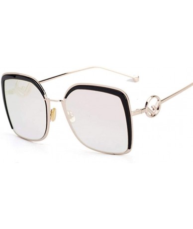 Rimless Oversized Cat Eye Sunglasses Women Designer Elegant Fashion Sun glasses Ladies Vintage Big Frame Eyewear - CY18T9WWW5...
