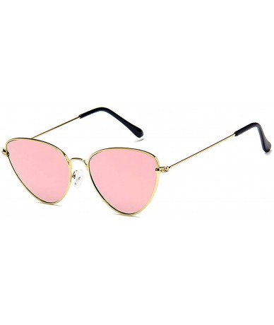 Cat Eye Polarized Sunglasses Protection Glasses Activities - Gold Pink - CL18TQICMY9 $12.63