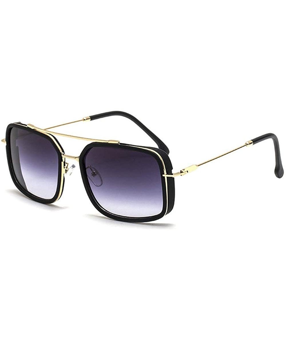 Oversized Classic Designer Sunglasses Oversized Vintage - Gold&gray - CL193IMZR8R $14.06