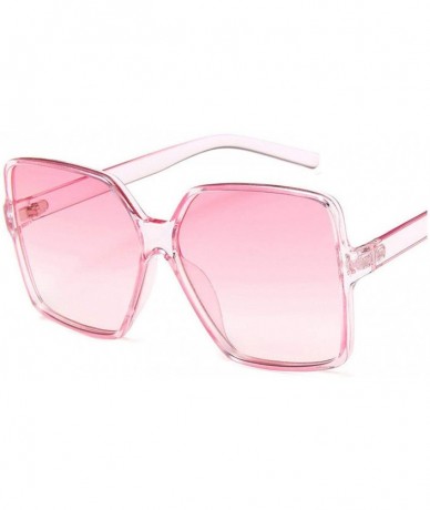 Round Vintage Oversized Sunglasses Women Men Retro Big Frames Sunglass Shades Pink White Eye Glasses UV400 Eyewear - C1197Y60...
