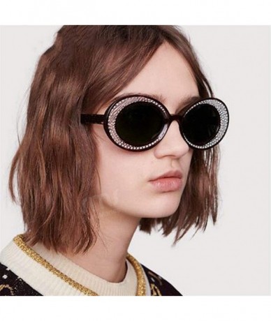 Oval Fashion Sunglasses Oversized Glasses Personality - 5 - CJ198G82S9C $26.04