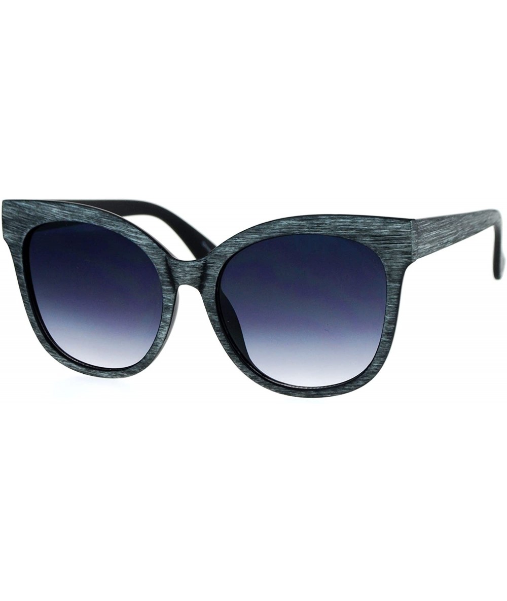 Butterfly Womens Sunglasses Oversized Butterfly Matted Woodsy Frame UV 400 - Gray - CL185M9S7HE $10.36