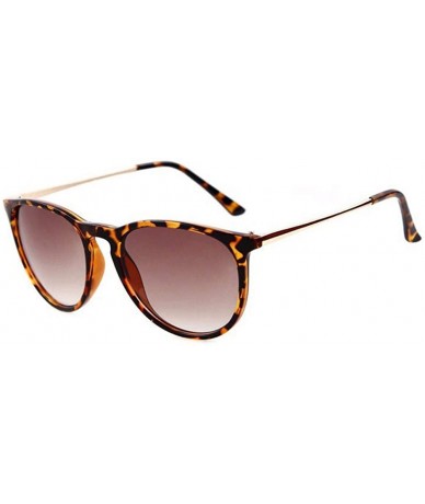Oval sunglasses for women Retro Round Sunglasses Men Oval Frame Sun Glasses - 1 - C718WXSEN7T $29.98