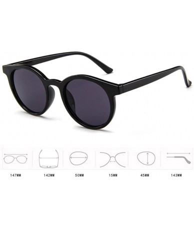 Square MOD-Style Cat Eye Round Frame Sunglasses A Variety of Color Design - S03 - C8189SAE5WK $17.04