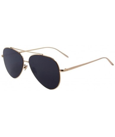Rimless Women UV400 Sunglass Men Ultralight Flat Coating Mirror Lens Sunglasses - Black - CQ17YZRZ32G $10.20