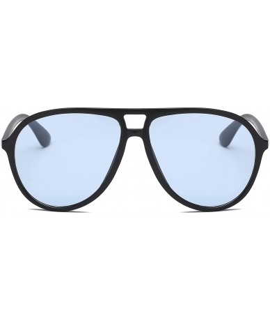 Oversized Modern Fashion Aviator Sunglasses for Men and Women UV400 Protection - Blue - CW18IGIZK97 $17.83