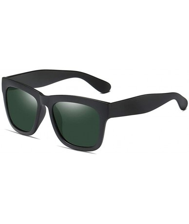 Goggle Polarized Sunglasses for Men and Women Semi-Rimless Frame Driving Sun Glasses 100% UV Blocking - G - CJ197TXWUNN $17.11