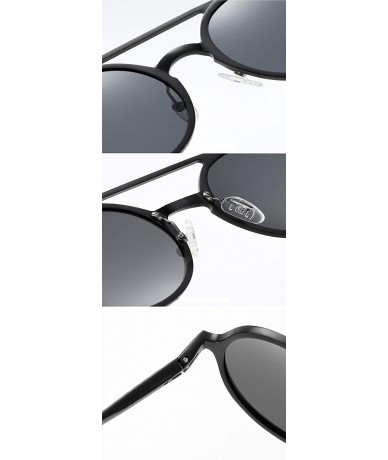 Round Men's Retro Polarized Sunglasses- Round Full Frame Fishing C3 - C0197E6L5O2 $47.54