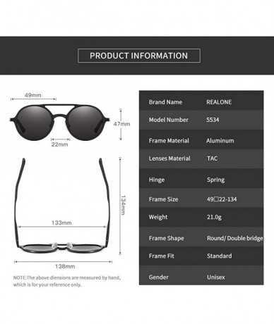 Round Men's Retro Polarized Sunglasses- Round Full Frame Fishing C3 - C0197E6L5O2 $47.54