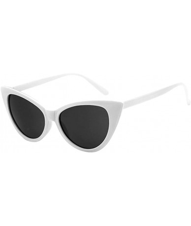 Square Fashion Small Cateye Sunglasses Unisex Sexy Retro Sunglasses Women Sunglasses - G - CK1905A2O2R $10.58