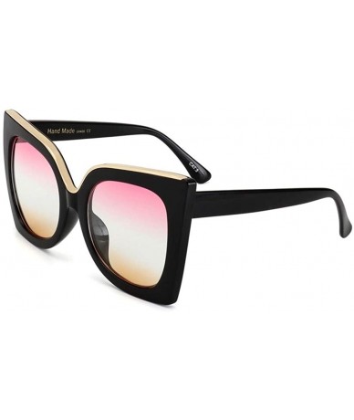 Square Vintage Gradient Lens Sunglasses Women Acetate Frame Brand Design Sun Glasses Female Square Goggles UV400 - CW199QDOYS...